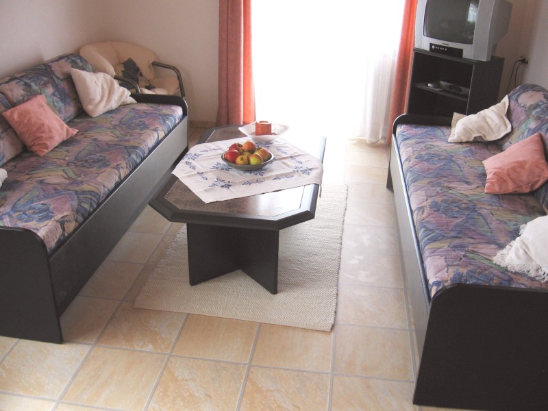 Ferienwohnung mit Terrasse - Das Wohnzimmer