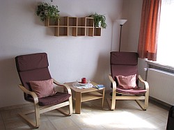 Ferienwohnung mit Terrasse - Das Wohnzimmer